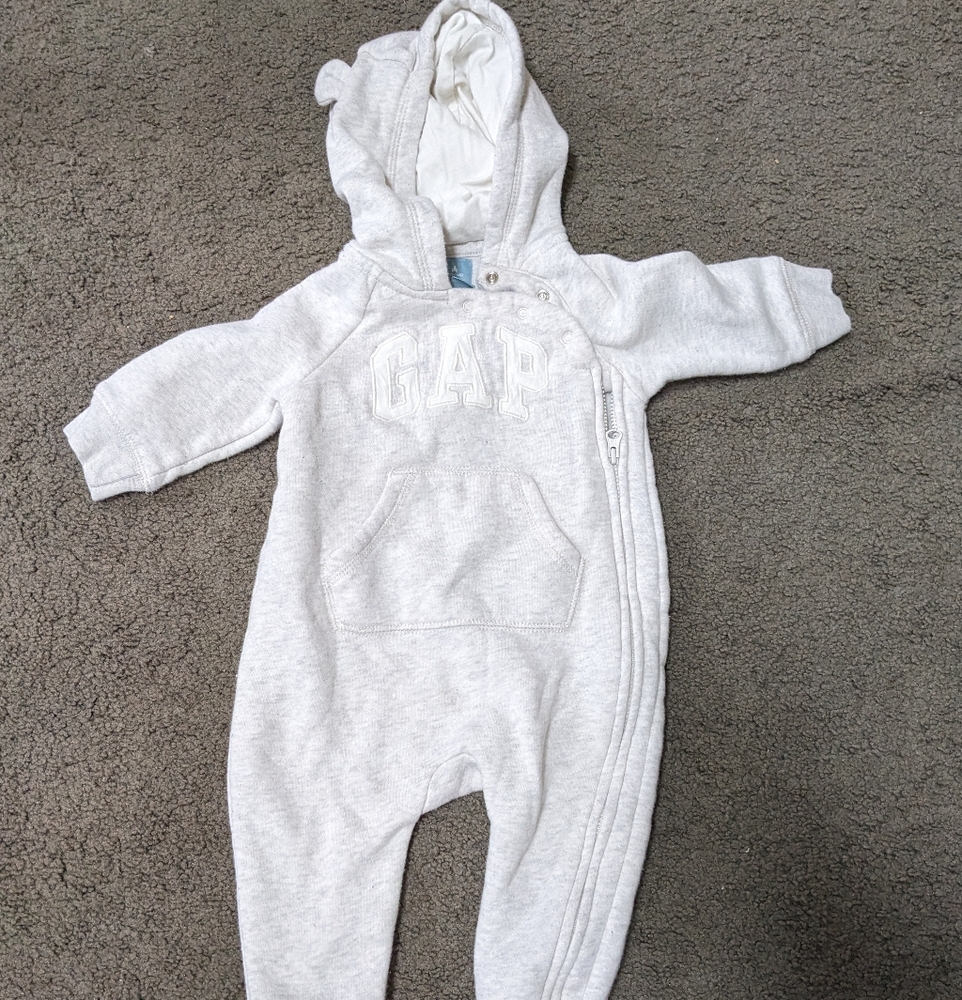 Baby Boy Girl * Hooded Romper * Lined Jumpsuit * Unisex * Warm Coat * 6 months